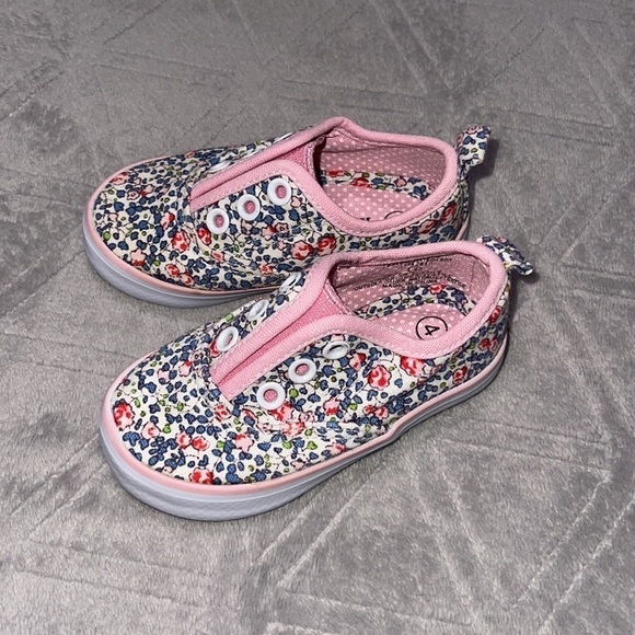 KIDS floral print slip-on sneakers - Picture 1 of 4